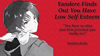 Yandere Finds Out You Have Low Self-Esteem(M4F)(ASMR)((Comfort for Depression)(Sweet)