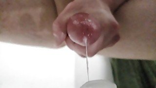 Closeup Slow Motion Tgirl Cumming on Your Face