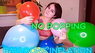 My first looner video! Balloons inflation