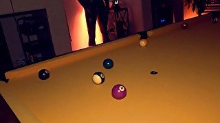 Asian boy Tyler Wu & Vincent O'Reilly bareback flip fuck on a pool table