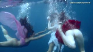 Tenerife underwater swimming with hot girls