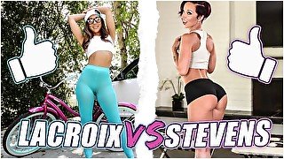 BANGBROS - Battle Of The Phat Ass White GOATs: Jada Stevens VS Remy LaCroix