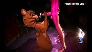 Fap Nights At Frenni's Night Club [ Hentai Game PornPlay ] Ep.14 femdom chair sex with the bear mask