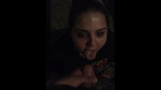 Sexy bbw sucks dick at a sex club part 2