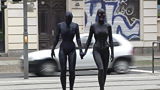 Fullbody Spandex In The City - Watch4Fetish