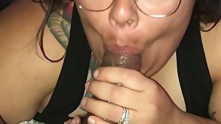 Amateur blow job