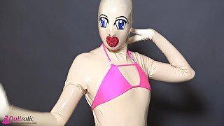 Living Rubberdoll With Silicone Mask - Watch4Fetish