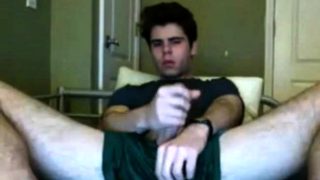 Cute Guy Flashes Cock on Webcam