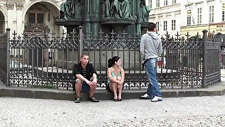 Public threesome