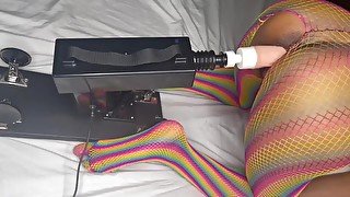 Black Girl Shows off Her Pride with Her Fucking Machine