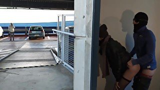 Woman Gets Fucked By A Stranger In The Parking Lot Her Husband Is Waiting For Her. Cuckold