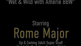 Soaking Wet Red Haired BBW Amerie Gets Thick Dick Rome Major Doggy Style!