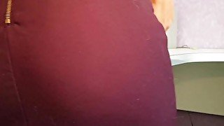 wife humping and fingering her ass