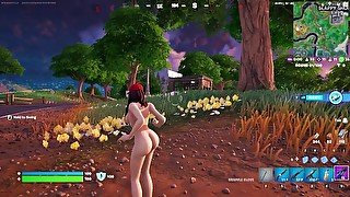 Fortnite gameplay (Ruby nude)