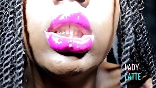 Erotic pink lips