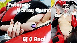 Futanari Harley Quinn BJ and Anal FULL VID OmankoVivi Femdom Latex Fetish