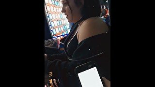 Public Plays at Dave n Busters w/ Lovense Lush 2