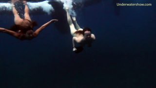 Submerged Hot Babes Underwater