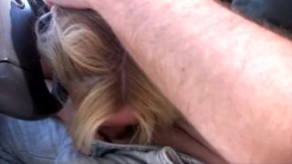 Skinny Blonde MILF Gets Picked Up, Throatfucked And Analed Outdoor