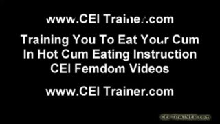 Tell me exactly what your own cum tastes like cei