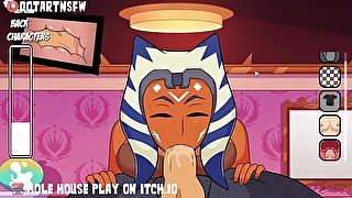 Ahsoka Deep Throat Cum Shot Sloppy Blowjob Hentai - Hole House