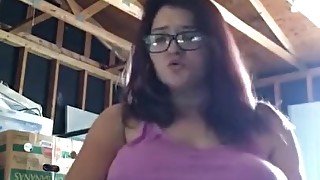 Hot teen 18+ Smokin In Garage Prt3