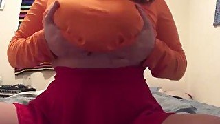 Busty Velma Squirts Hard Scooby Doo Velma Cosplay