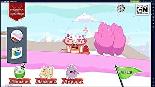 играю в Ski Safari: Adventure Time [Улётный забег]