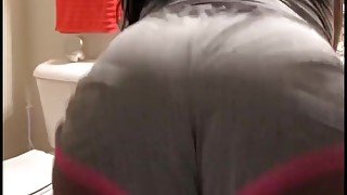 BBW Ebony twerkin in booty shorts