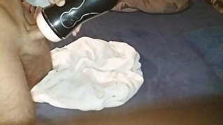 Toy pussy masturbating big dick