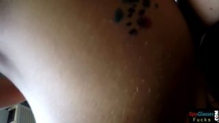 Inked amateur doggystyle fucked on spycam