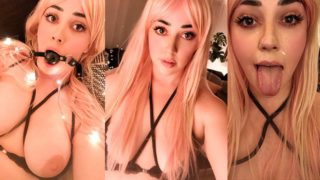 Blonde ahegao slut gets Netflix and fucked.