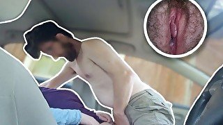 Stepson Fucks Pussy In Car After Shopping With Stepmom!