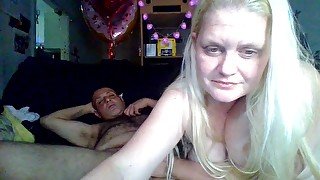 Princess giving hubby his special Hand job-we love using this massage oil so sexual!