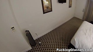 Fucking Glasses - Sexy-ass blonde spy-cam-fucked