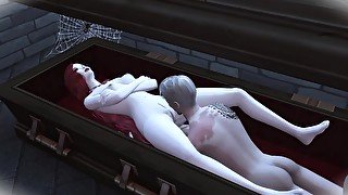 A PERVERTED VAMPIRE SUBDUED A TEENAGE ADVENTURER (Ass Fuck + Rough Sex)