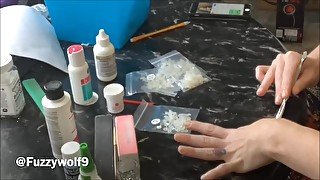 Acrylic Nail Creation ASMR