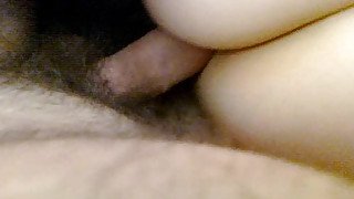 POV closeup video of husband banging wife's pussy