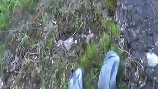 Outdoor fuck with fun blond girl