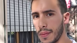 POV camera man fucking straight Latin macho stud