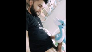 Fucking my soft dragonair pokemon plushie until I cum 