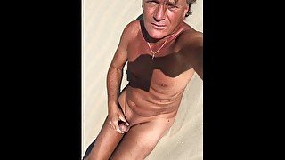 UltimateSlut SISSY BOY MASTURBATING ON NUDE BEACH