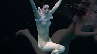 Actual mermaid super hot babe underwater