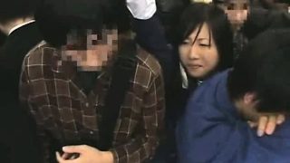 Schoolgirl groped by Stranger in a crowded Train 08