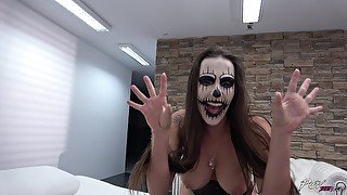 Halloween ass fuck and deepthroat from slutty babe Mea Melone