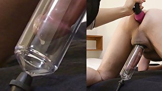 Cock pump and prostate massage