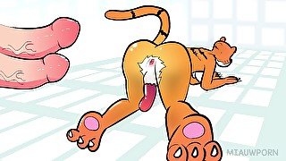 HOT TIGER FUTA BITCH WANTS HUMAN DICK!