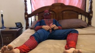 Spider-Man Whacks Off N Suit 2 Cum