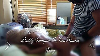 51 Step-Daddy's Teen Angel LoveDoll Daddy Creampies His Princess Deep (Short Vid)