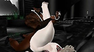 femboy slut twerking his bubble ass before get fucked by bbc 4 - IMVU